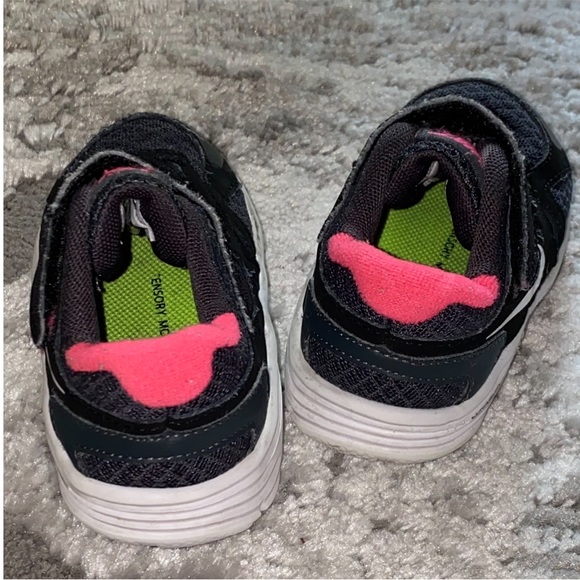 Nike lunarglide 3 Shoes Black/White/Pink Girls Size 5c - Picture 5 of 5